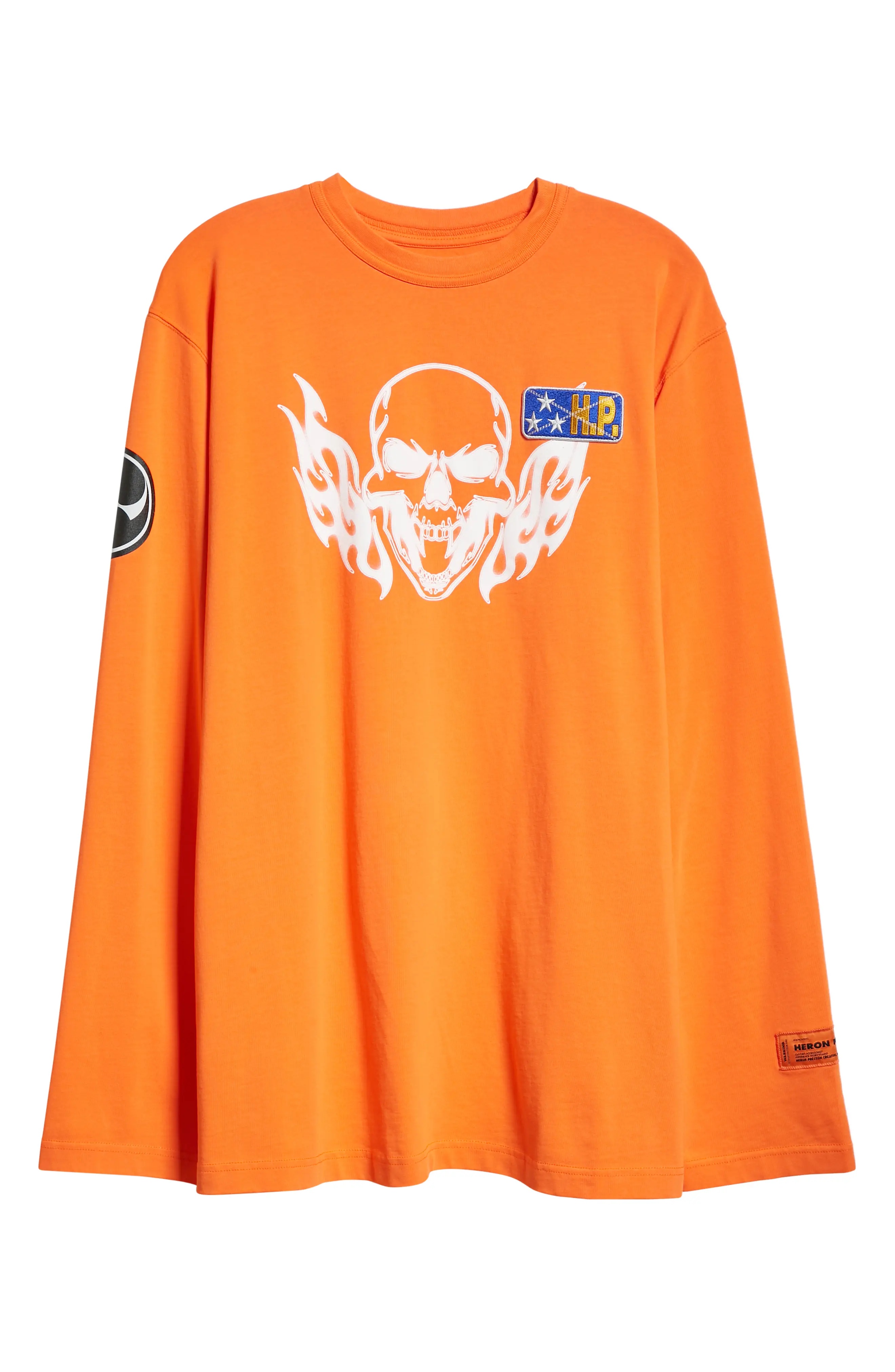 Men's Flaming Skull Organic Cotton Graphic Tee - 5