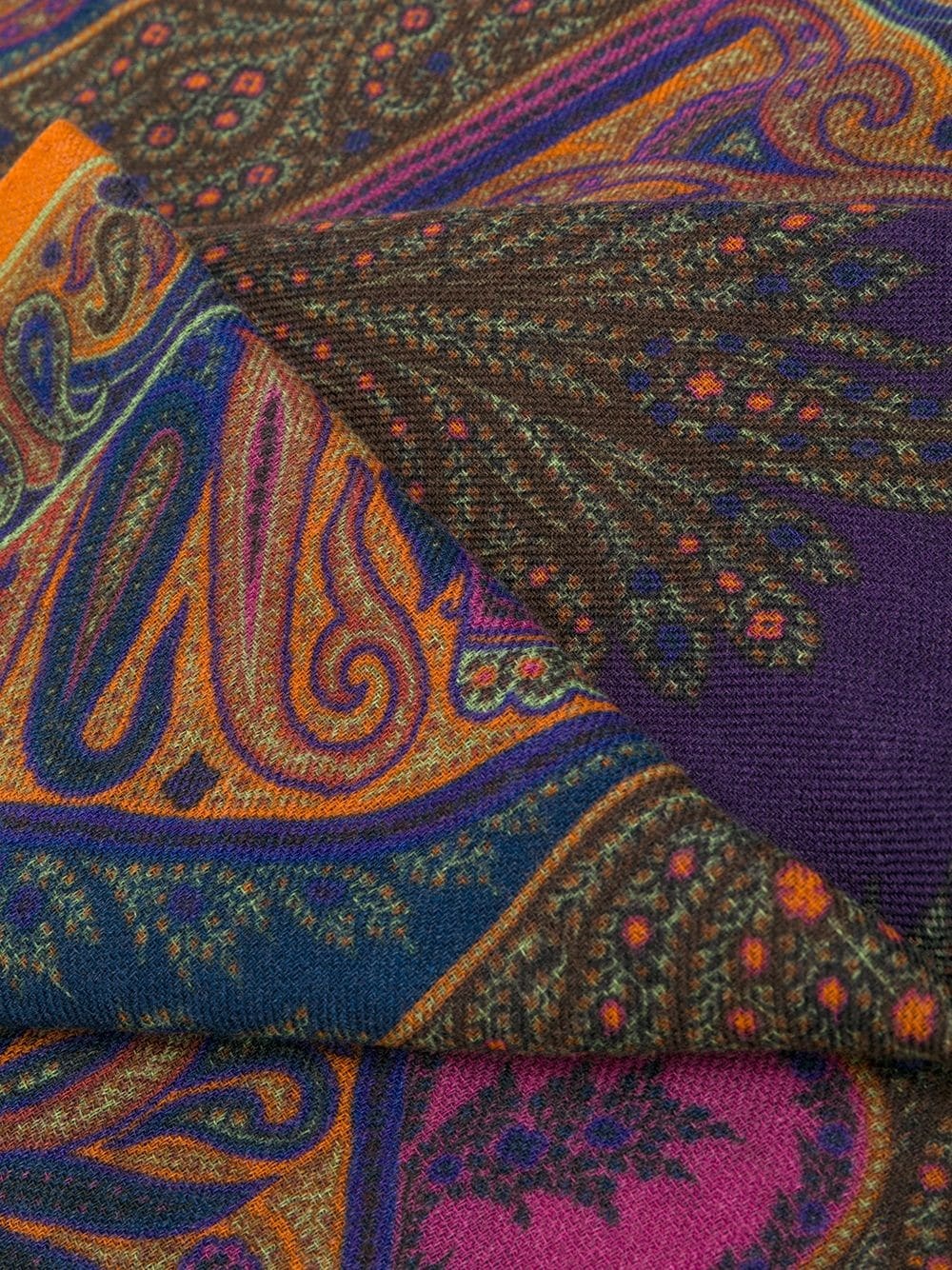 paisley print scarf  - 3