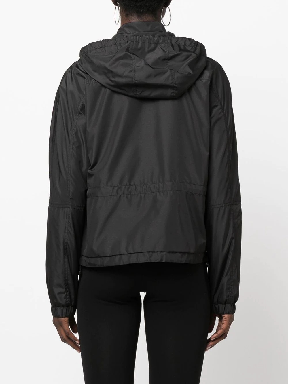 cord-detail hooded jacket - 4