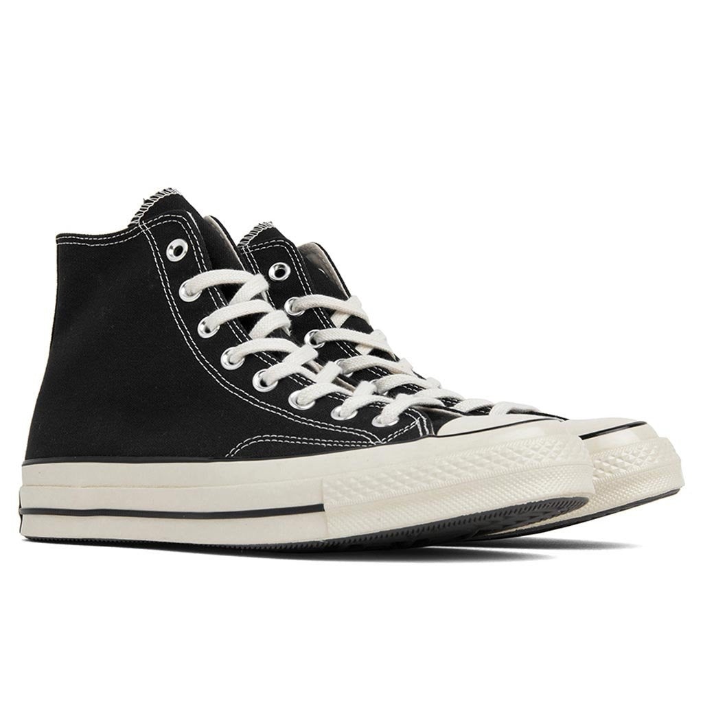 CONVERSE CHUCK '70 HI - BLACK/BLACK/EGRET - 2