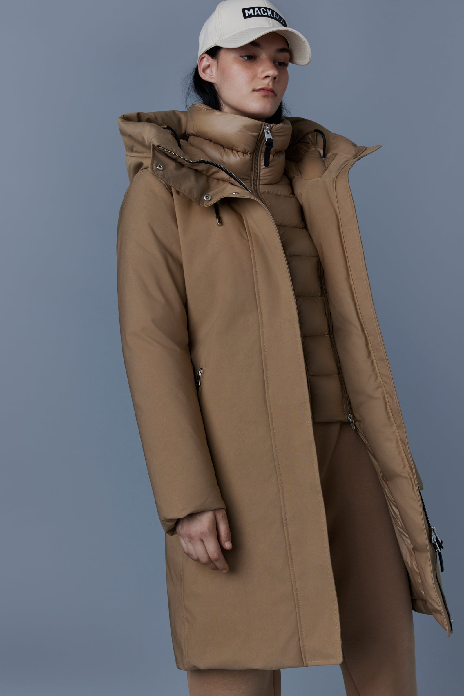 SHILOH 2-in-1 fitted down coat with removable bib - 5