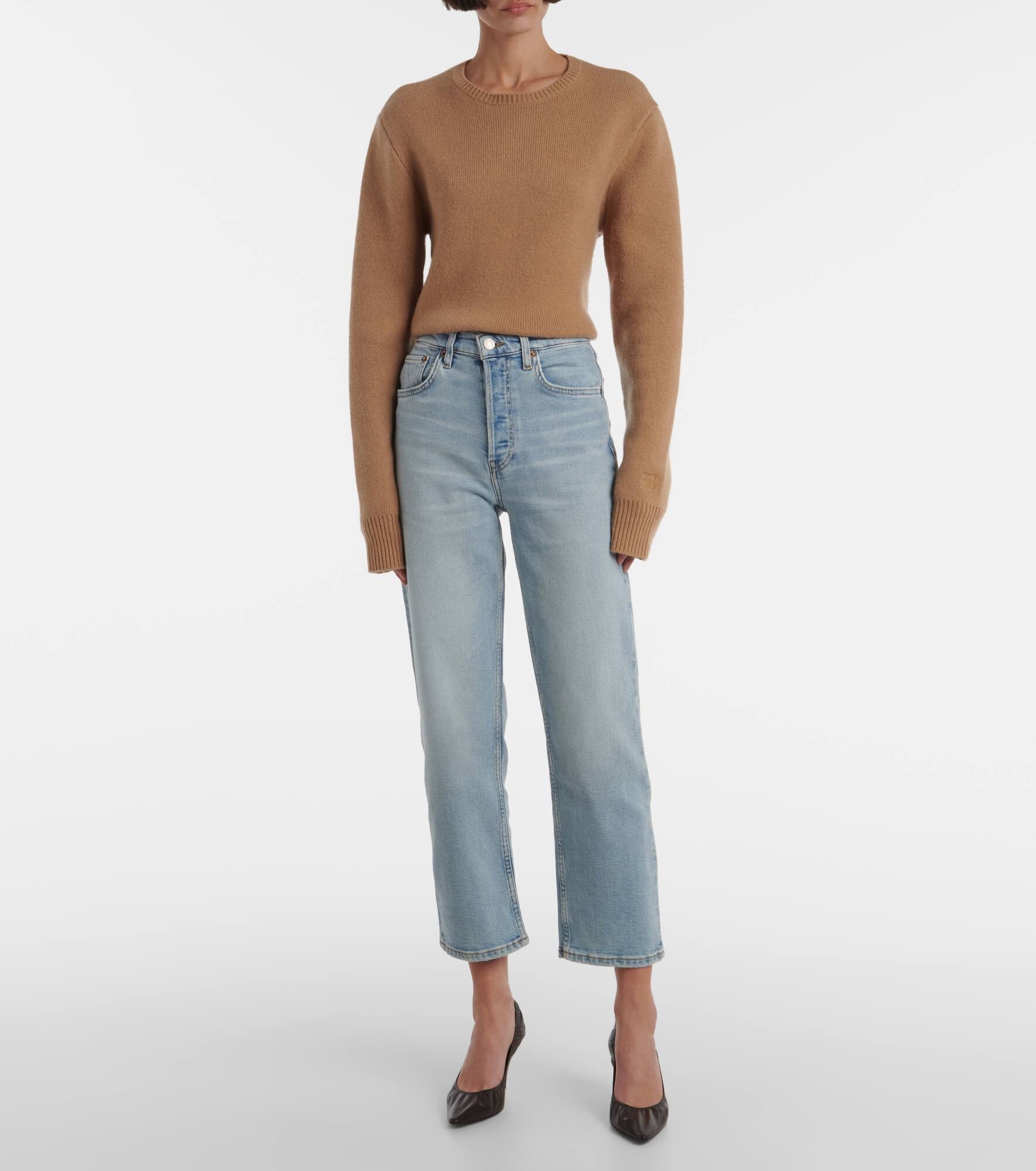 70s Stove Pipe low-rise straight jeans - 7