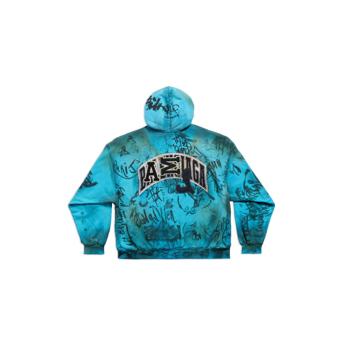 Skater Zip-up Hoodie Medium Fit in Blue Sky - 2