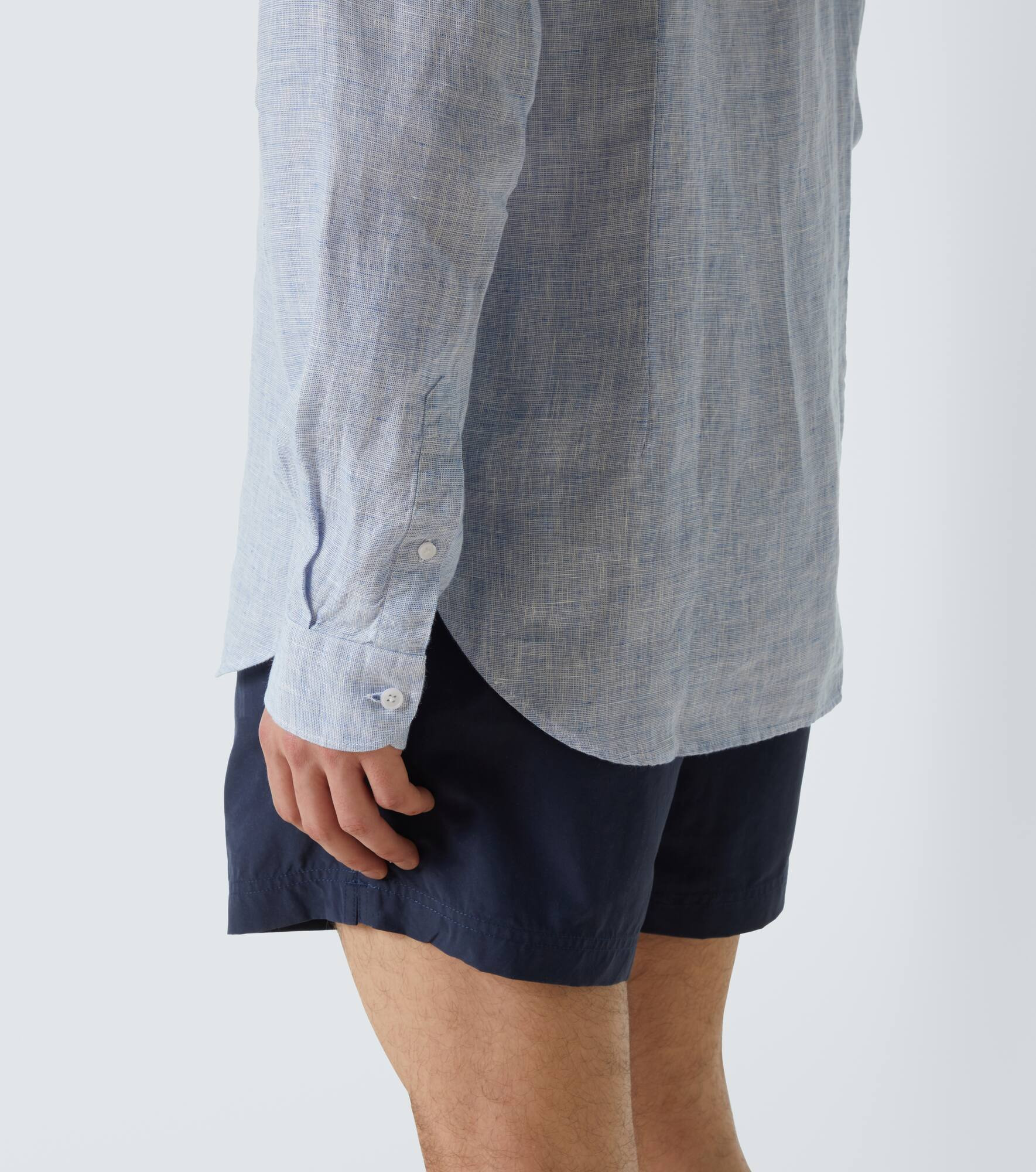 Giles linen long-sleeved shirt - 6