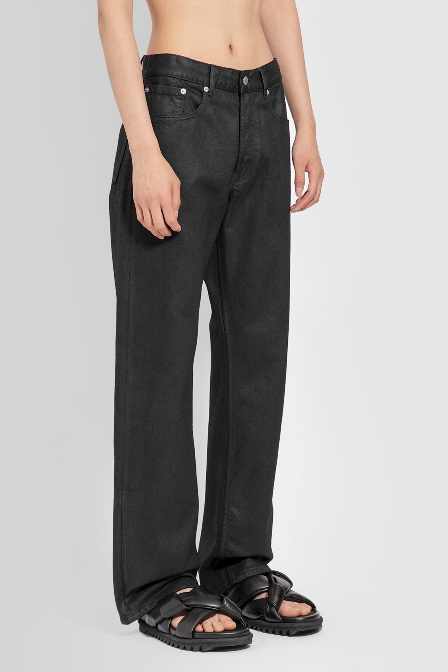 DRIES VAN NOTEN MAN BLACK JEANS - 3