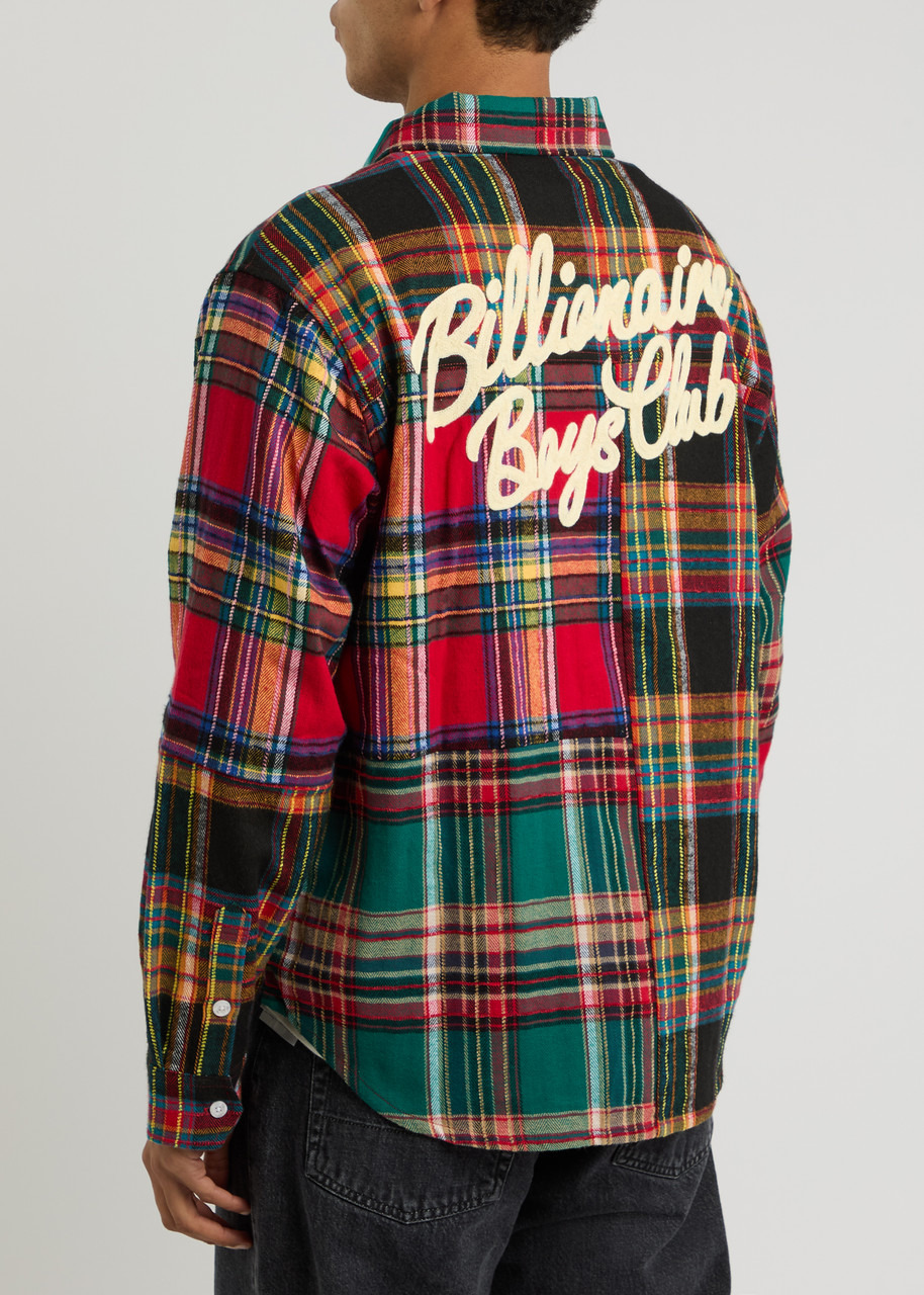 Billionaire Boys Club Plaid Logo-embroidered Flannel Shirt - 3