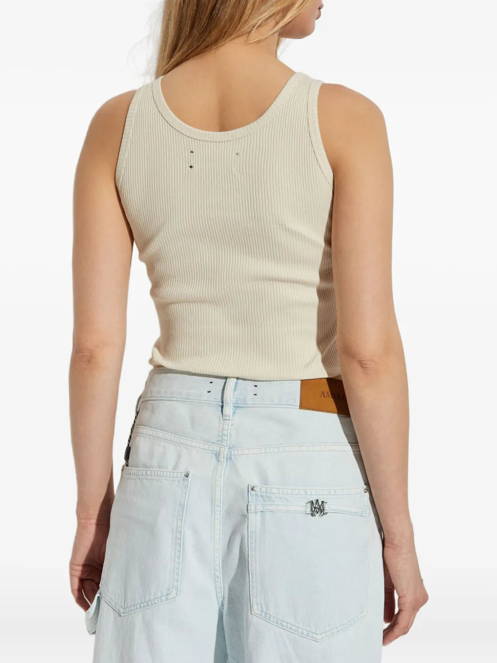 Amiri Women Ribbed Sleeveless Tank Top - 4