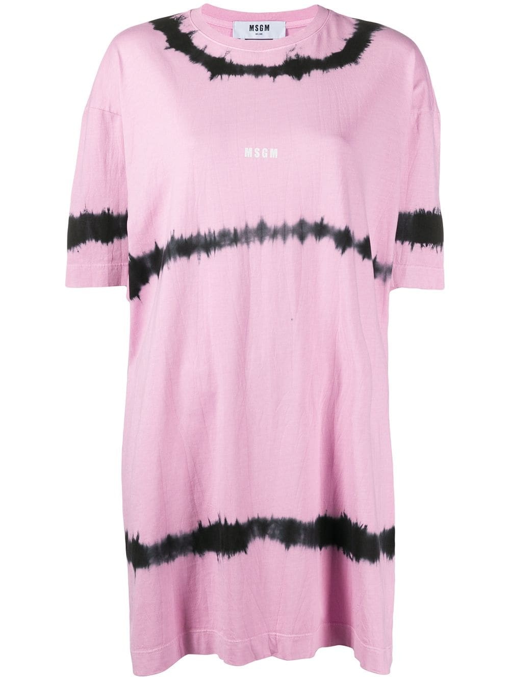 tie-dye print T-shirt dress - 1