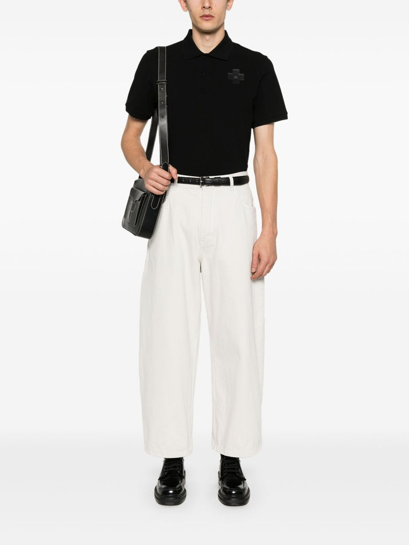 Sandro logo-patch polo shirt outlook