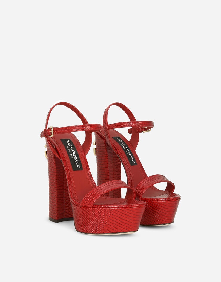 Calfskin platform sandals - 2