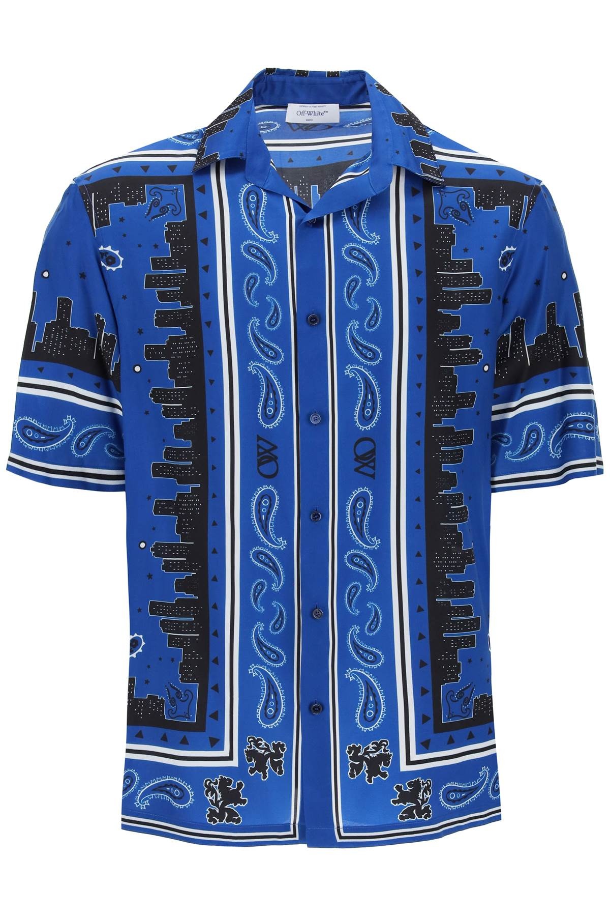 SKYLINE PAISLEY BOWLING SHIRT WITH PATTERN - 6