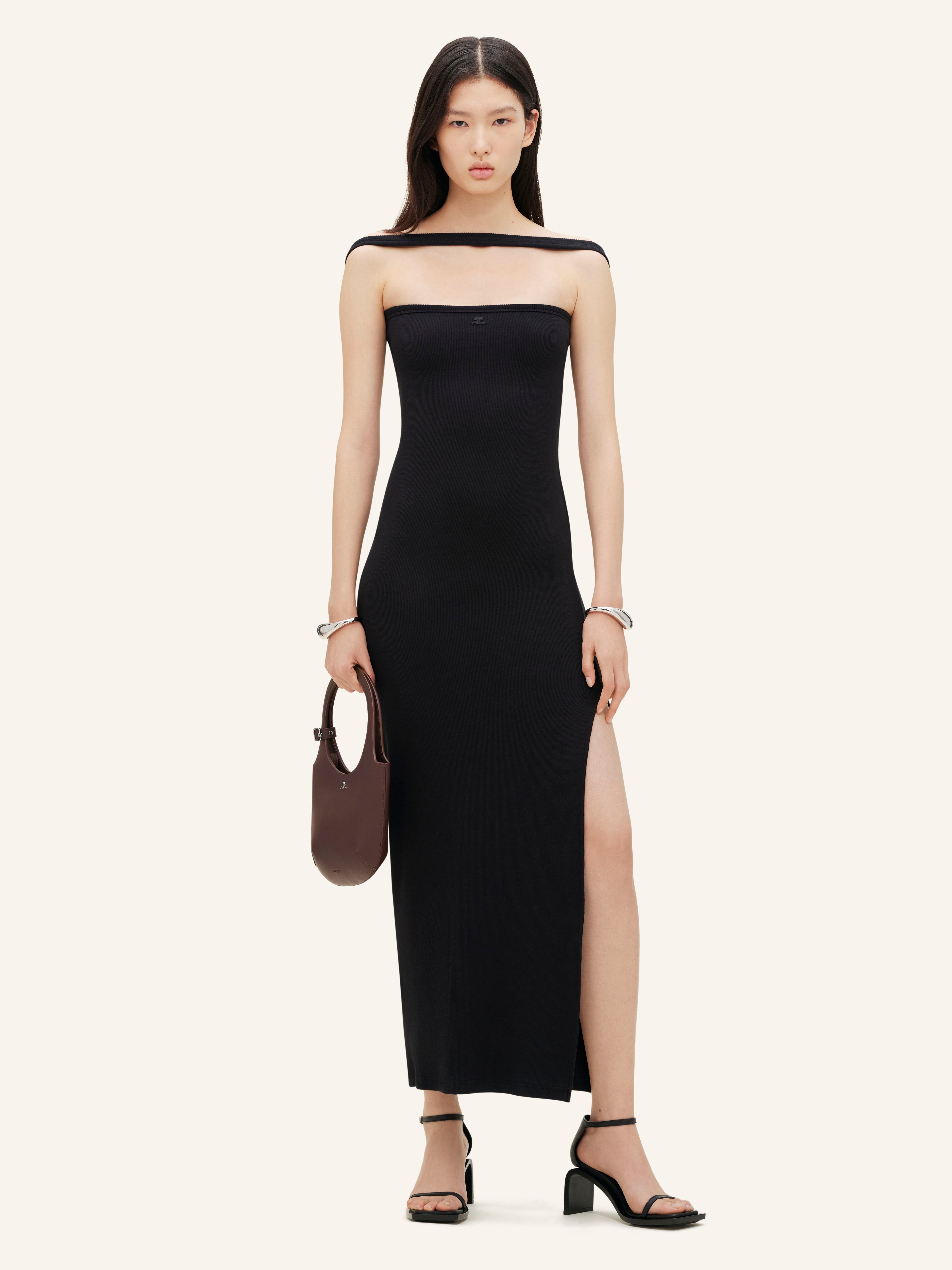 HYPERBOLE 90'S RIB LONG DRESS - 2