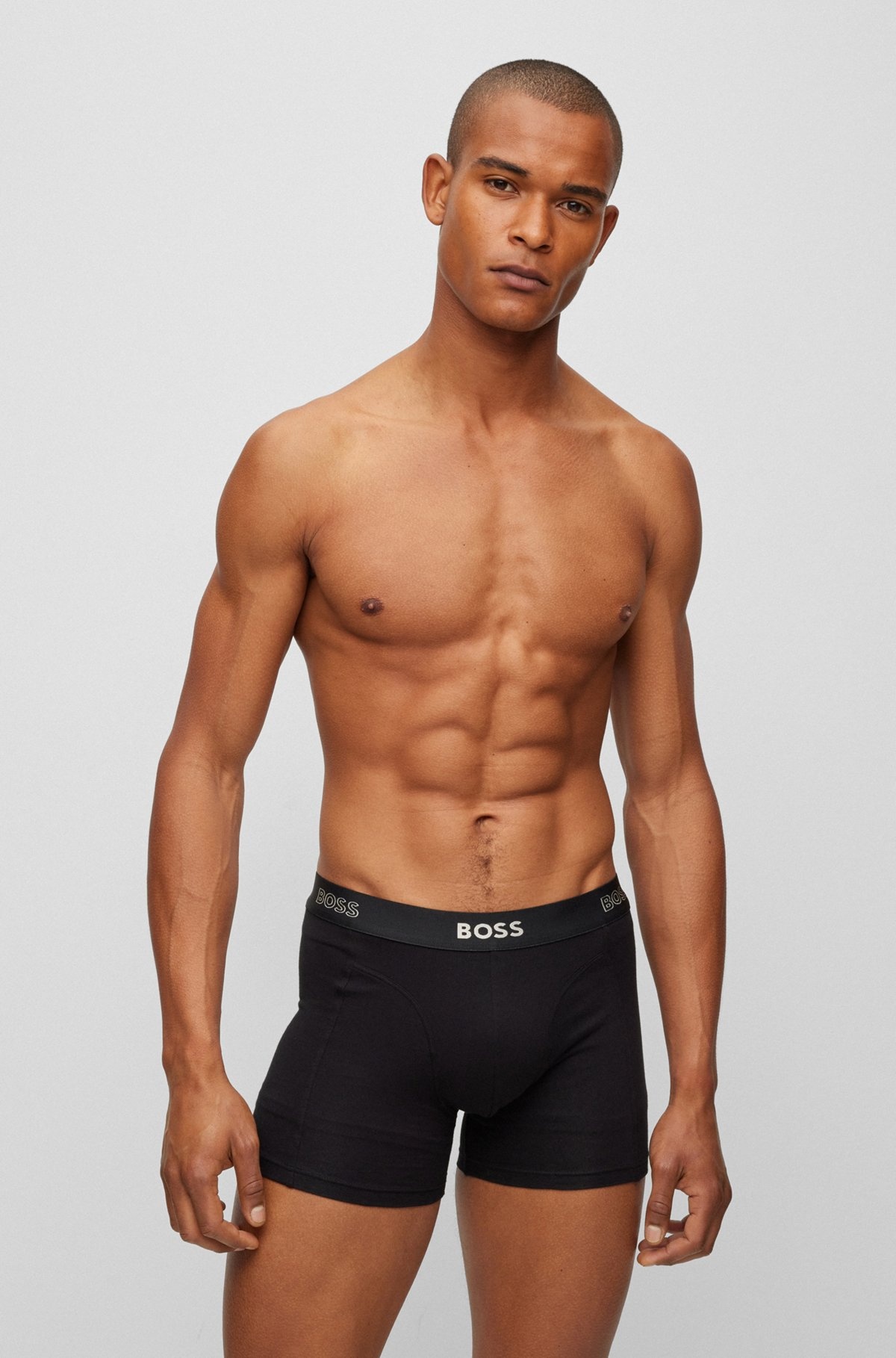 TWO-PACK OF BOXER BRIEFS WITH LOGO WAISTBANDS - 2