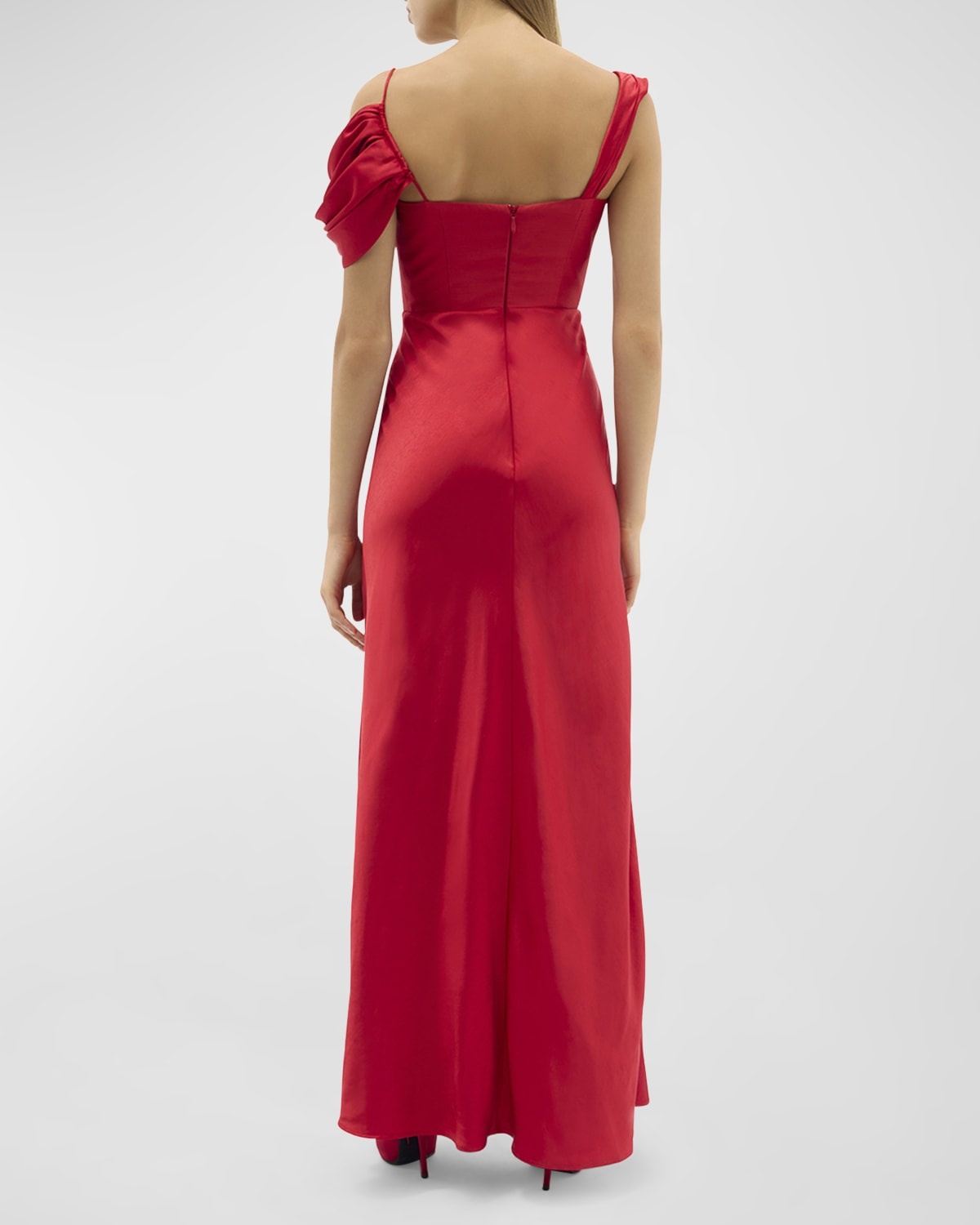 Sawyer Draped One-Shoulder Gown - 3