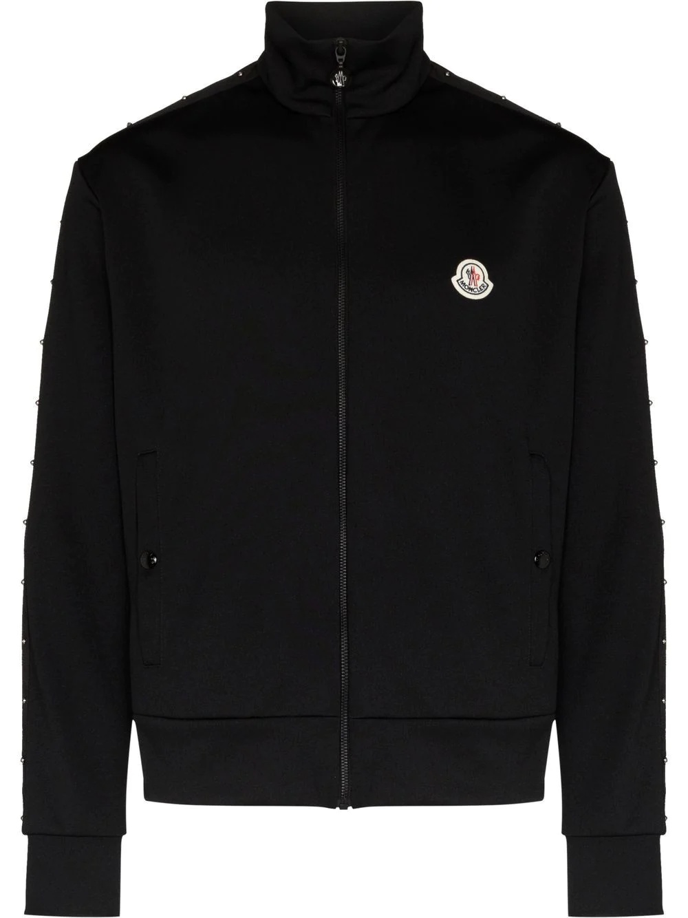 logo-patch zip-fastening jumper - 1