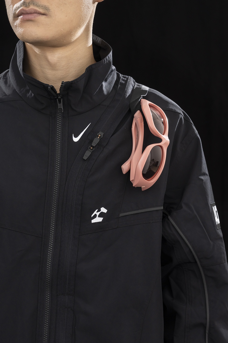 GGG-J2-010 Nike® Acronym® Track Jacket Woven Black/Black - 16