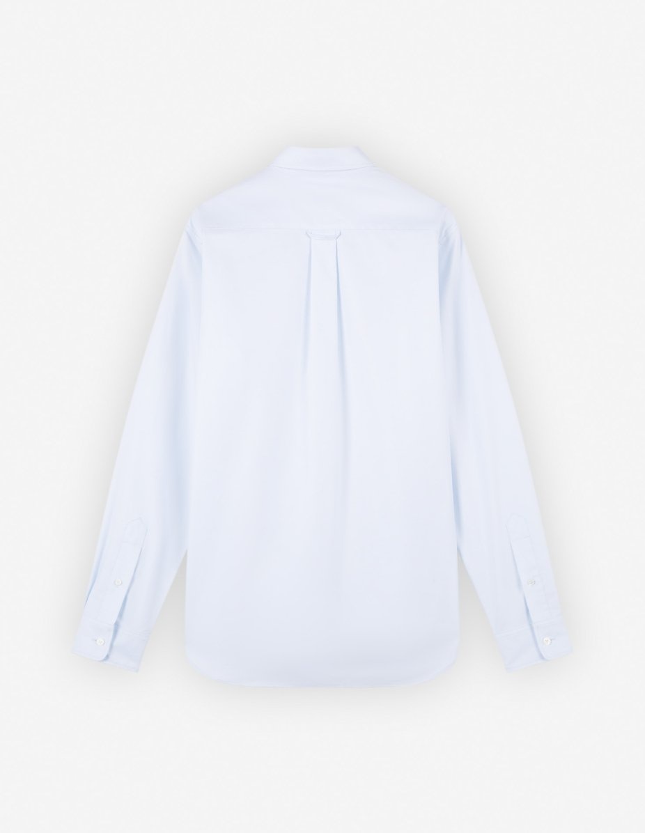 BUTTON DOWN CLASSIC SHIRT WITH INSTITUTIONAL FOX HEAD PATCH IN OXFORD - 2
