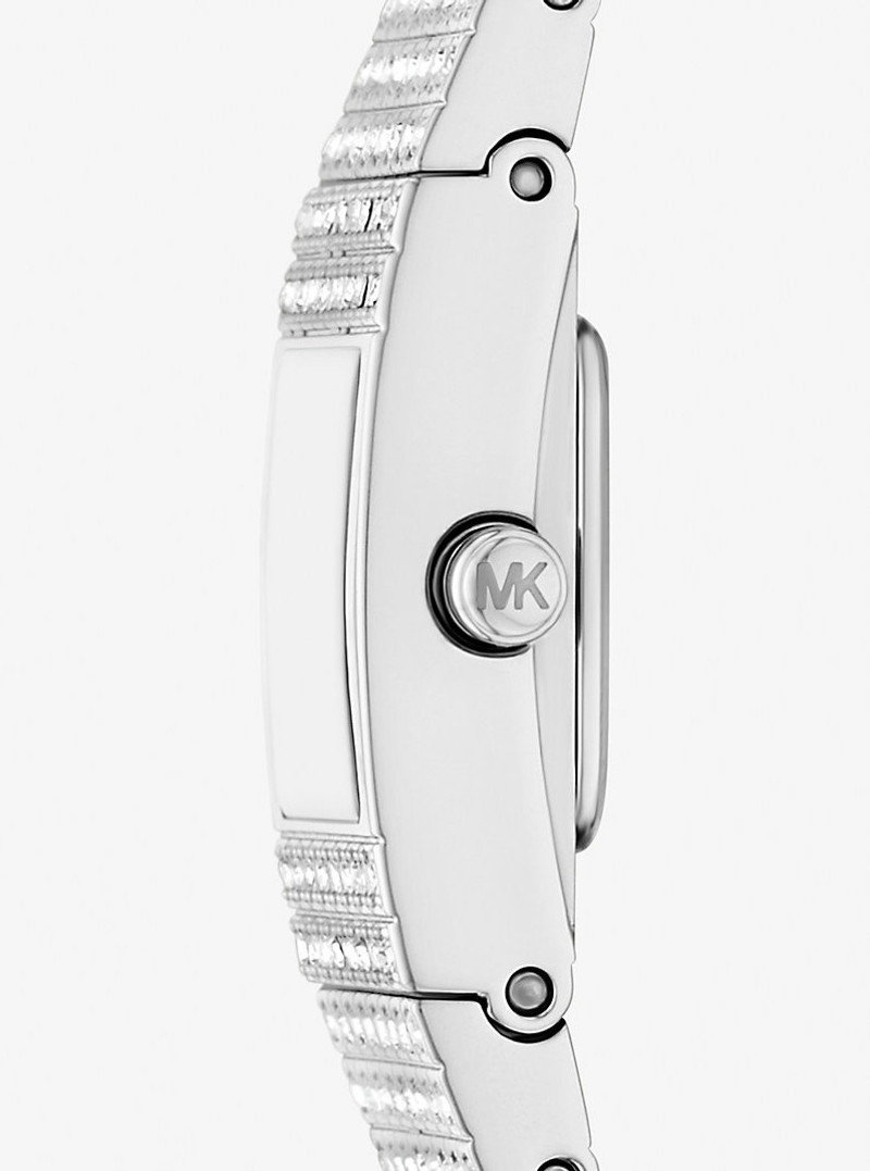 MICHAEL KORS Mini Darrington Pavé Silver-Tone Watch outlook
