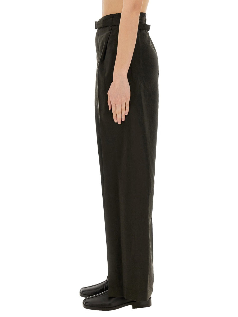 Lemaire Women "Relaxed" Pants With Belt - 4
