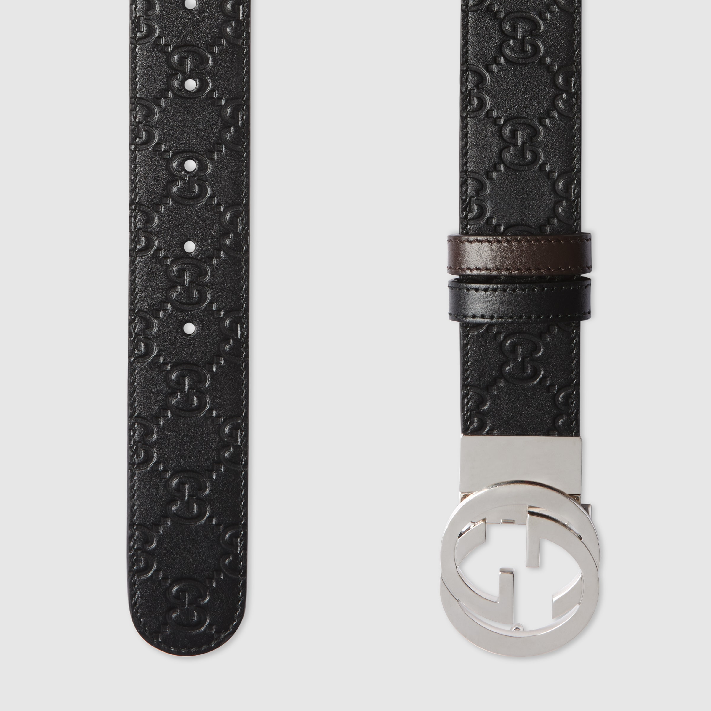 Reversible Gucci Signature belt - 2