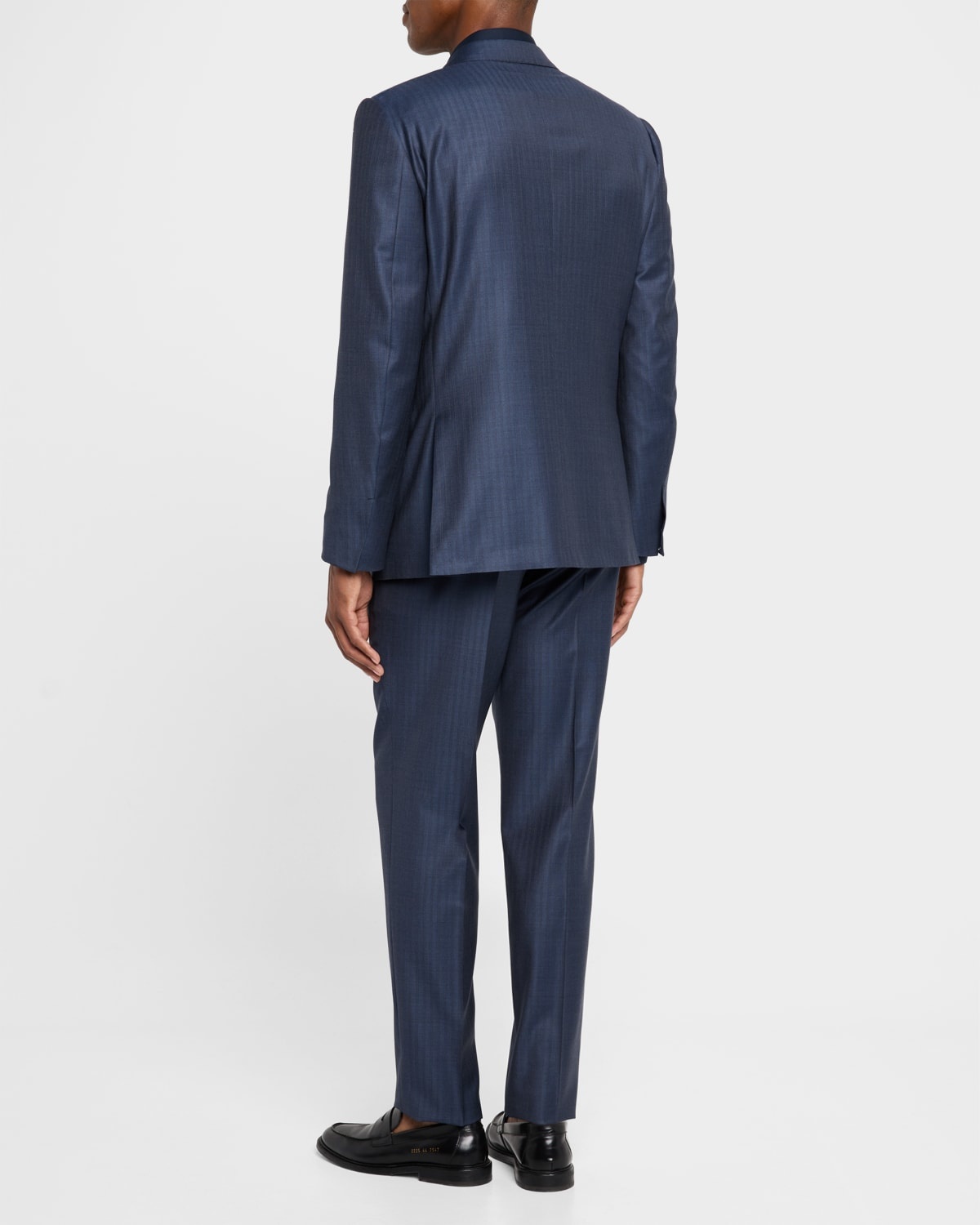 Men's Wool Pinstripe Suit - 5