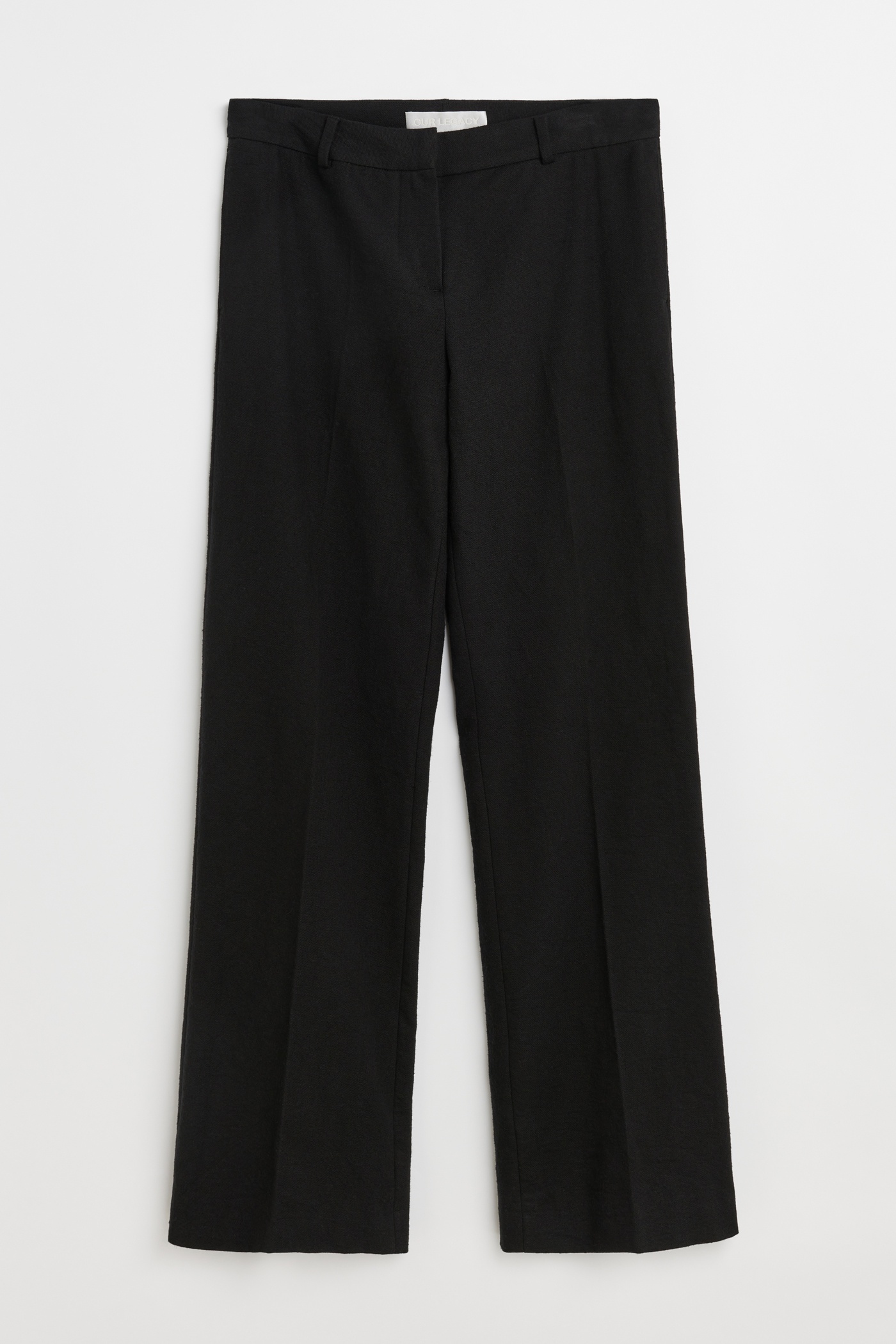 Hip Trouser Draping Black Canvas - 8