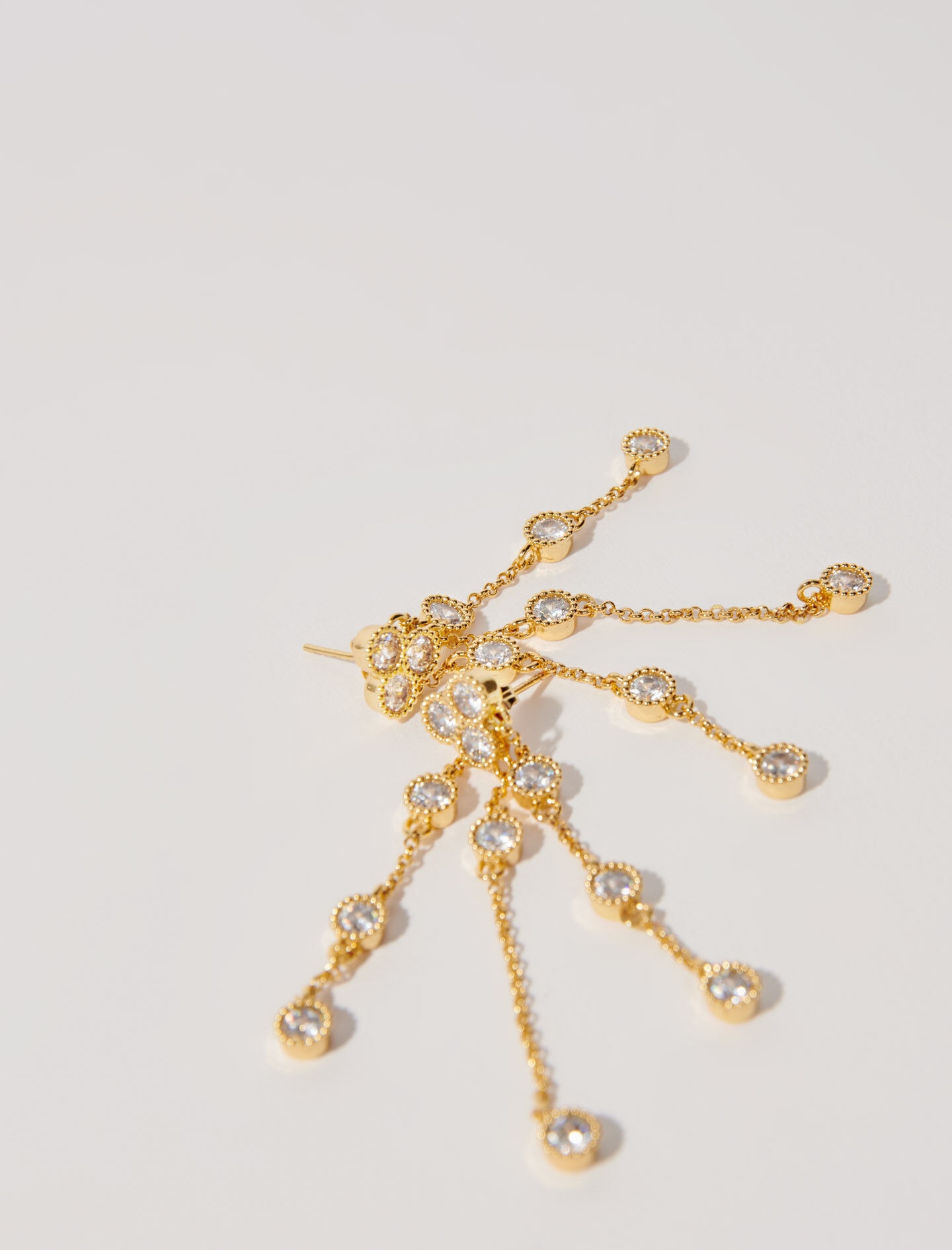 Gold-plated recycled brass earrings - 5