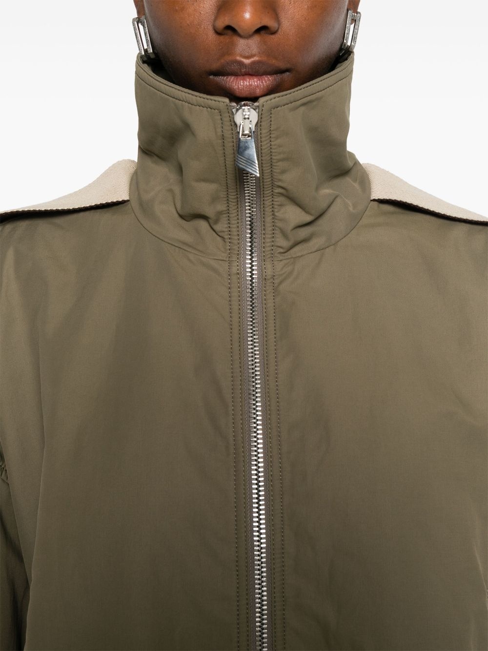 string-detail bomber jacket - 5