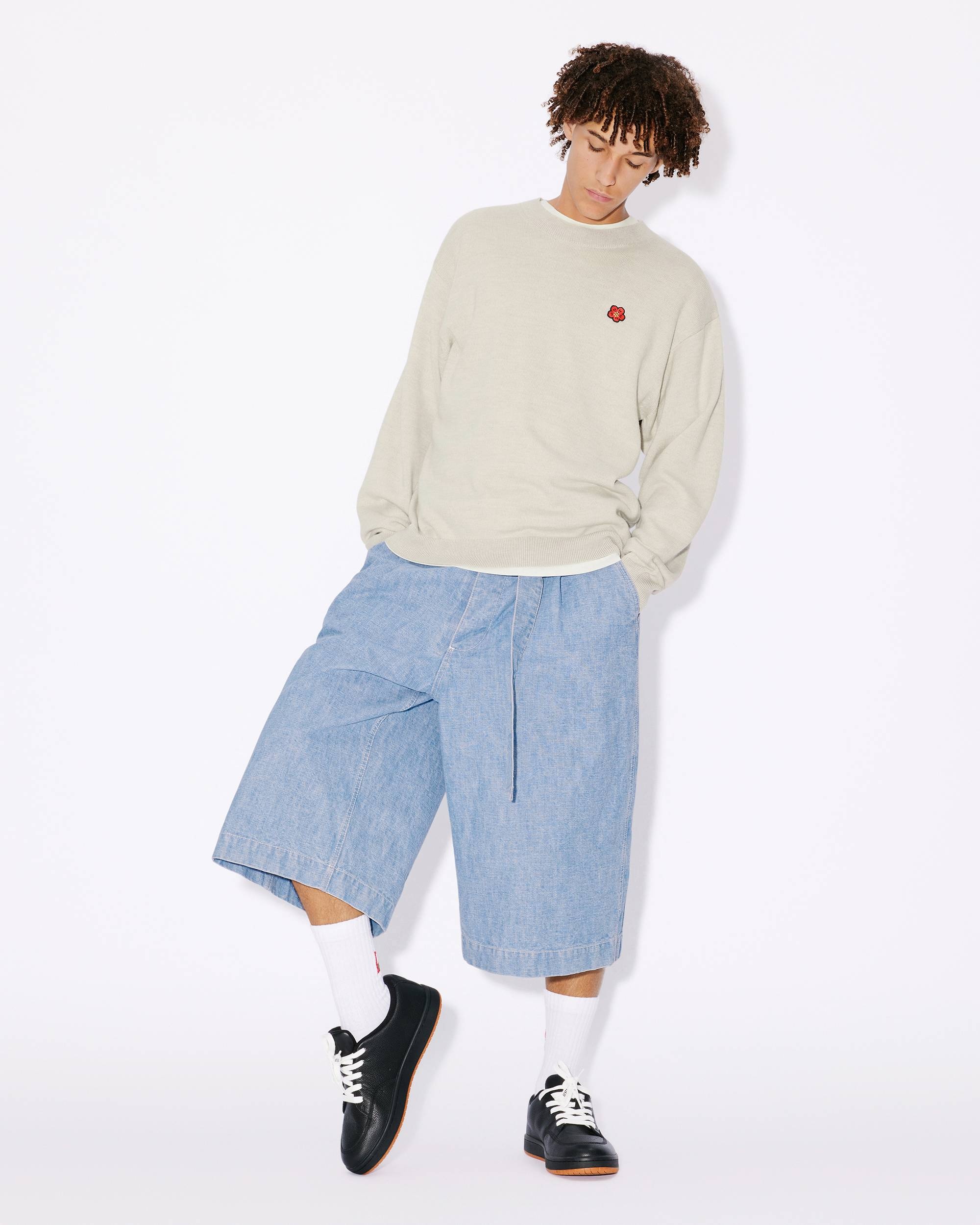 'Boke Flower Crest' embroidered jumper - 5