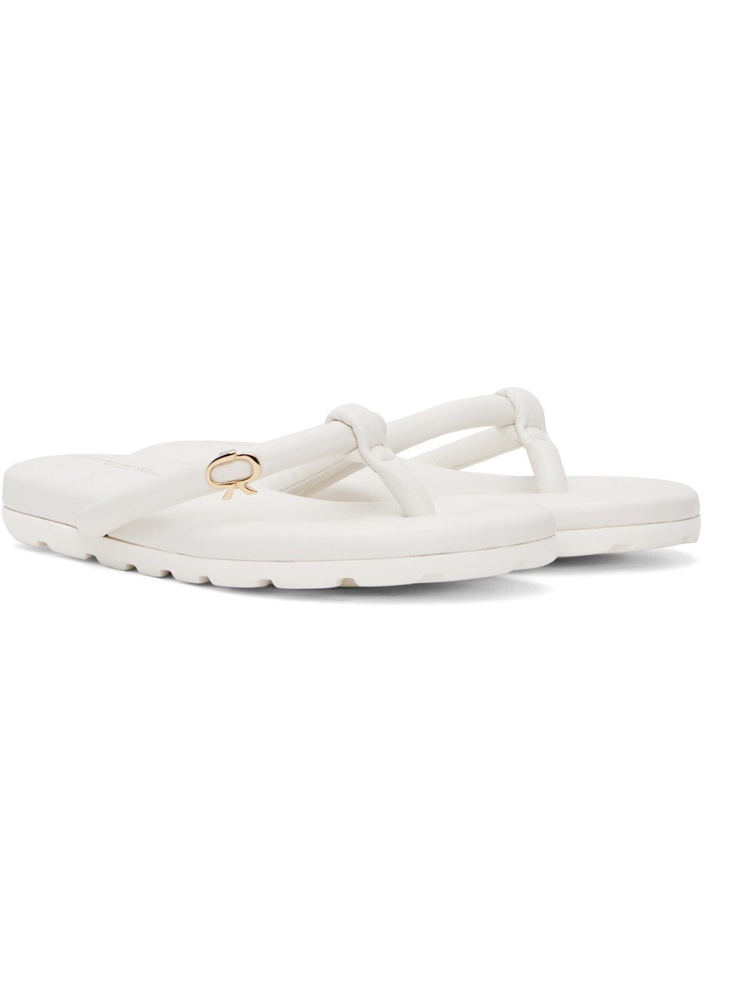 White Fiji Nappa Sandals - 4