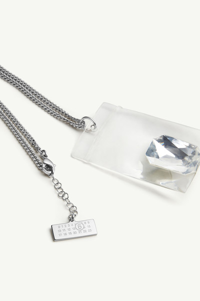 MM6 Maison Margiela Stone in Plastic Bag Necklace outlook