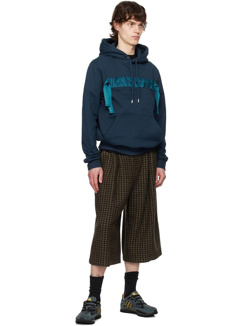 Lanvin Blue & Yellow Meteor Runner Sneakers outlook