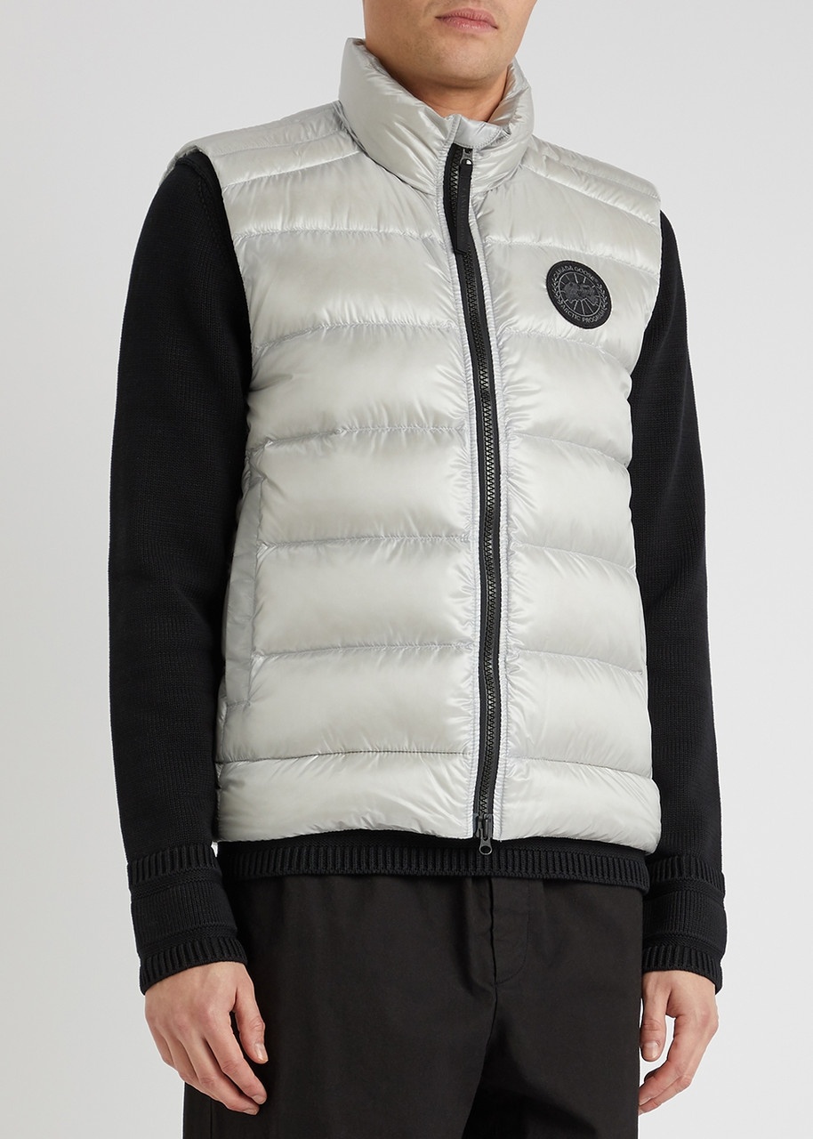 Crofton light grey quilted shell gilet - 2