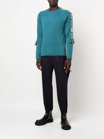 Etro tassel-detail ribbed-knit jumper outlook