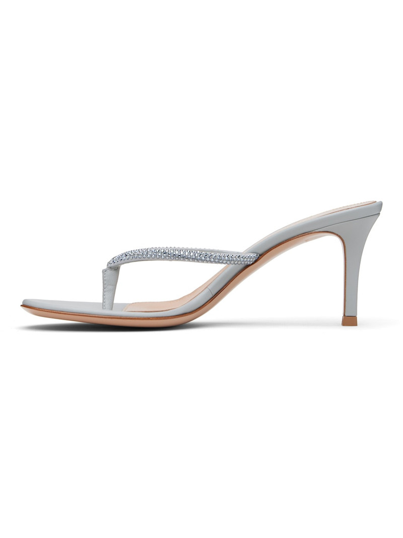 Blue India Thong 70 Heeled Sandals 3