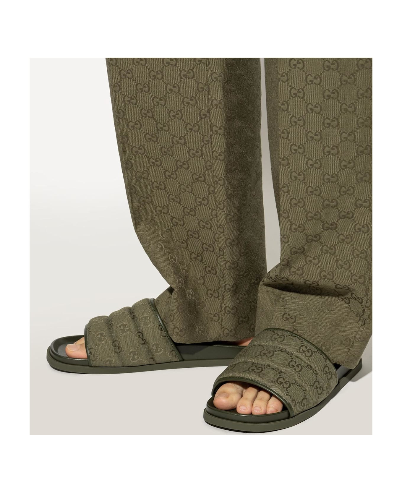 Gucci Monogram Slides - 2