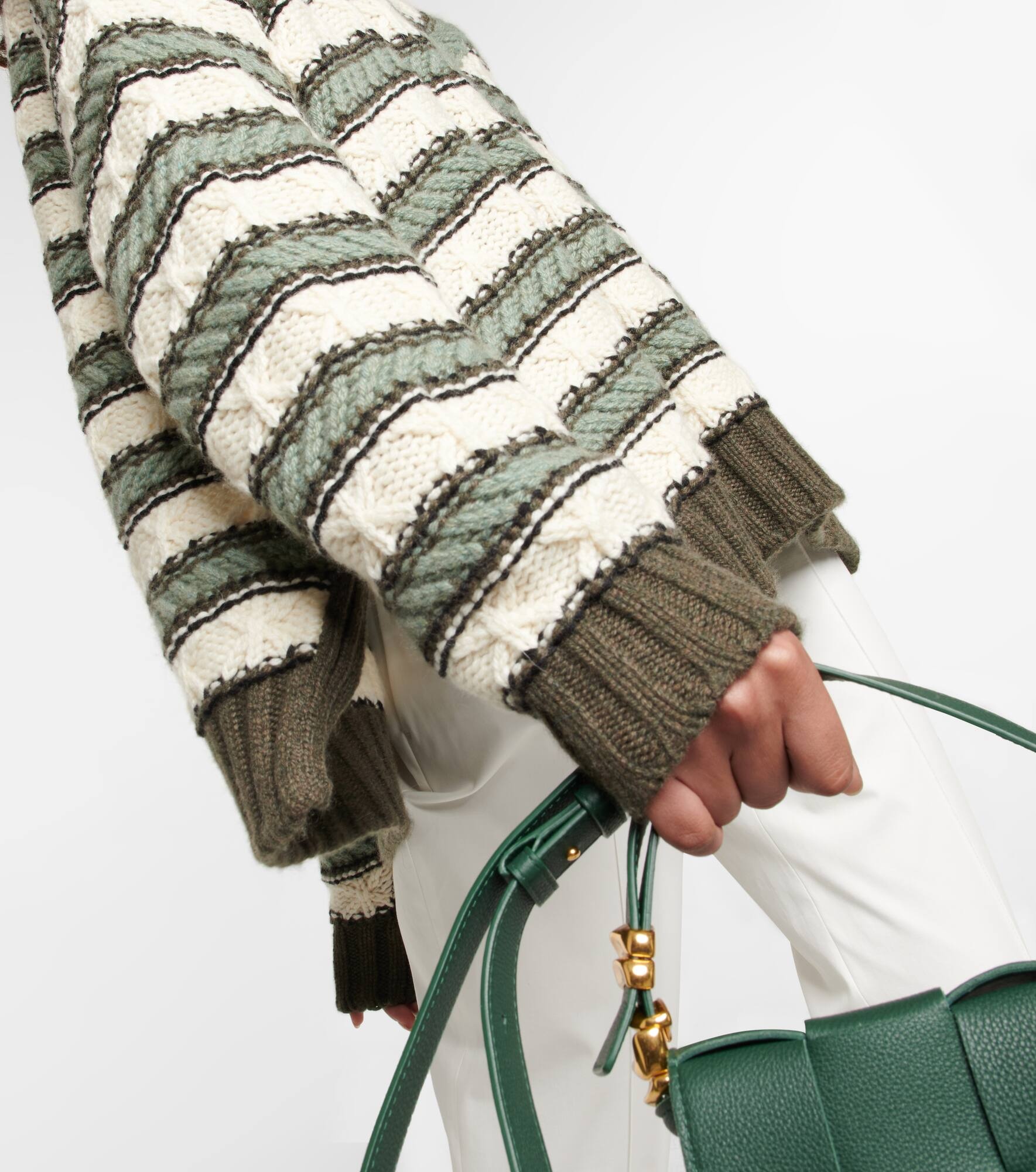 Striped cashmere sweater - 5