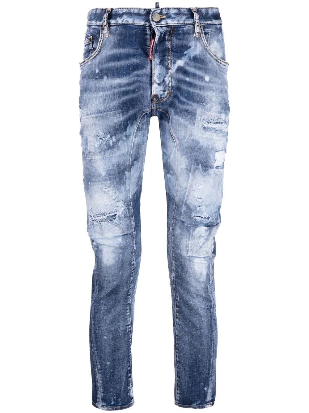 distressed skinny-fit jeans - 1