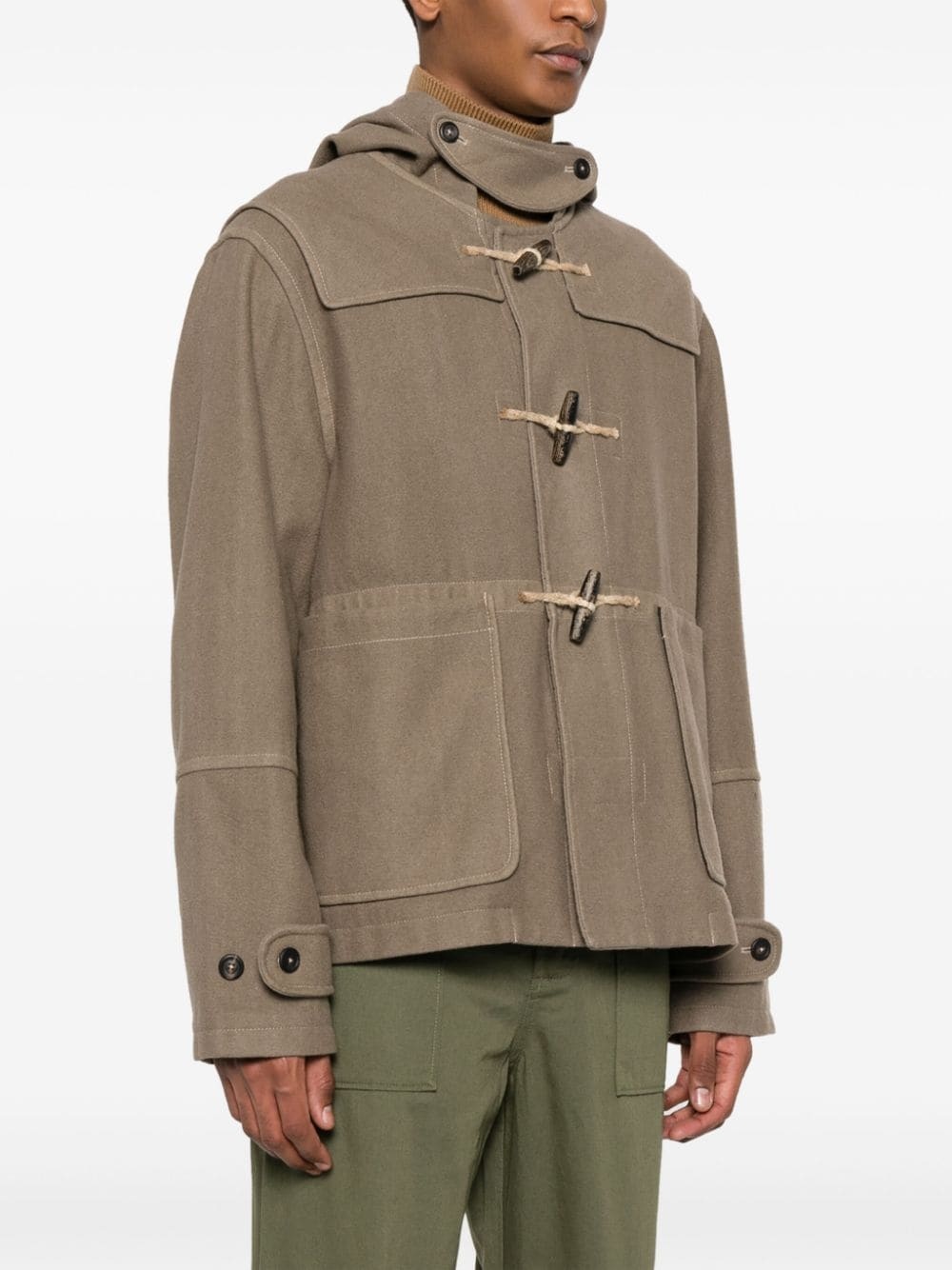 cropped duffel jacket - 3