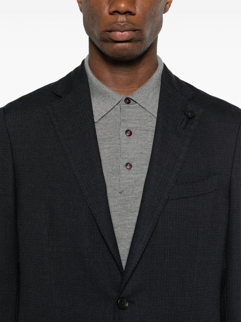 brooch-detail single-breasted blazer 5