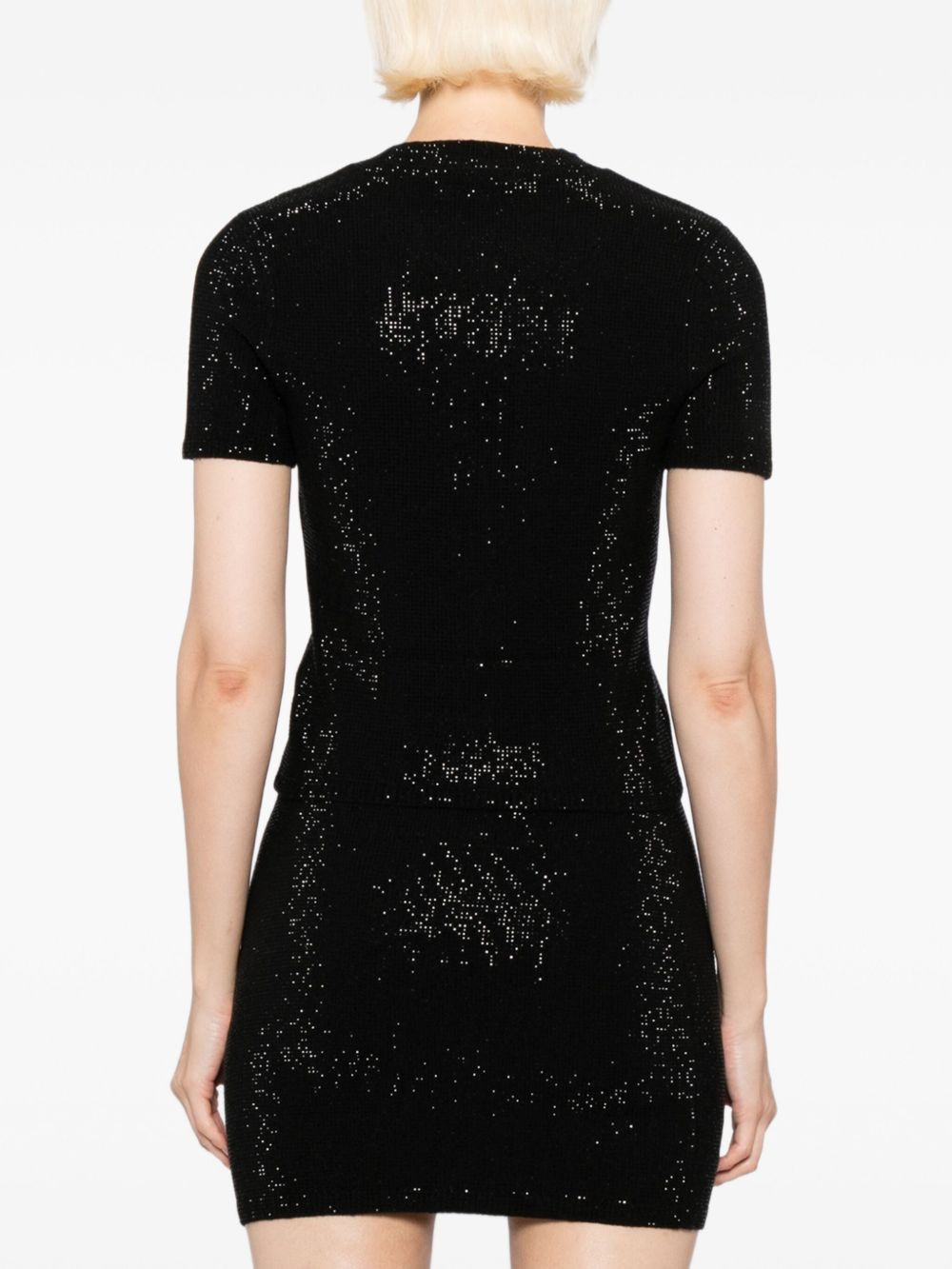 crystal-embellished T-shirt - 4