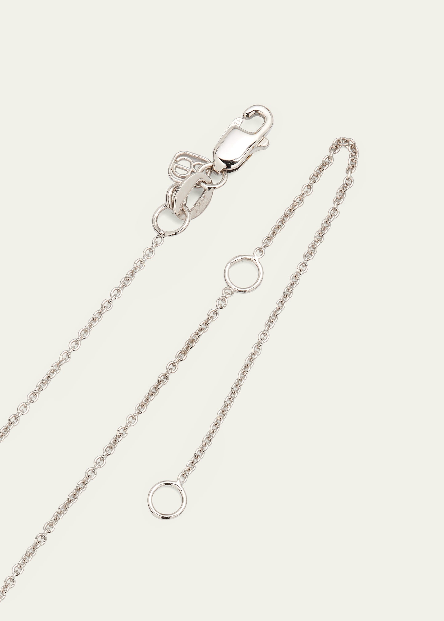 Large 14k Yellow Gold & Diamond Love Necklace - 4