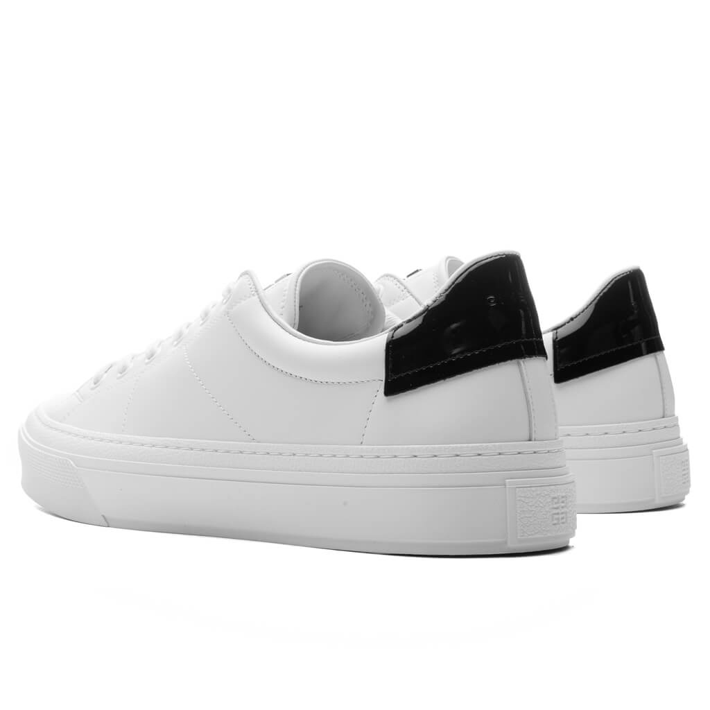 CITY SPORT SNEAKERS IN LEATHER - WHITE/BLACK - 3