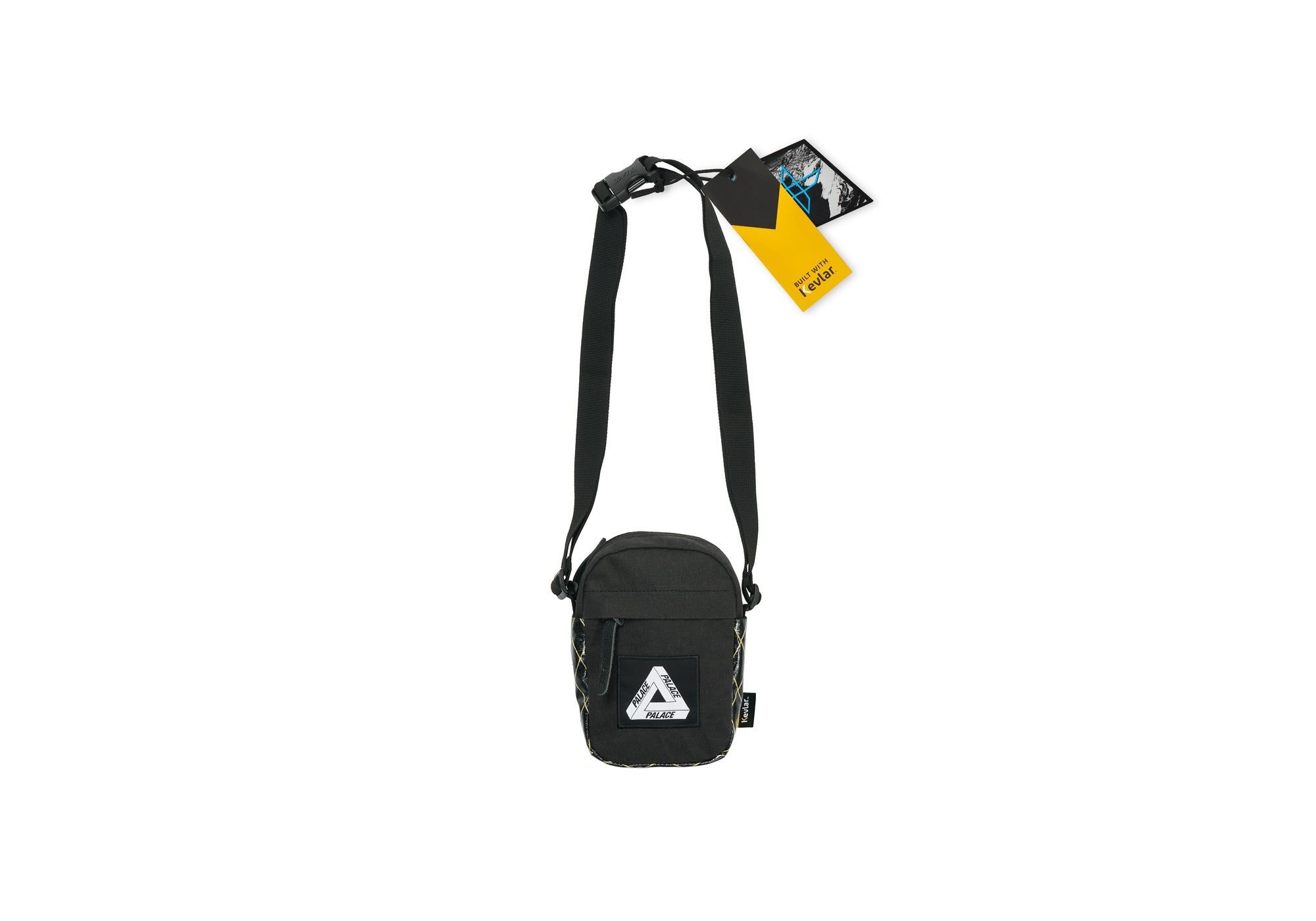PALACE X-PAC COTTON CANVAS SHOT BAG BLACK - 1