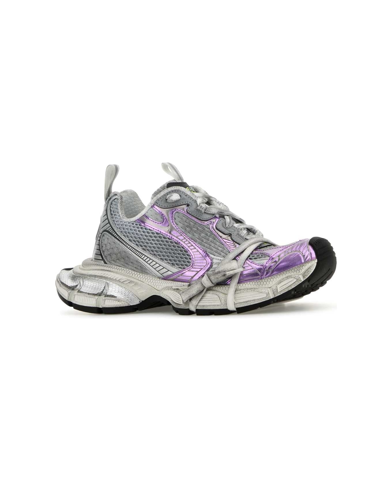 Multicolor Mesh And Rubber 3xl Sneakers - 2