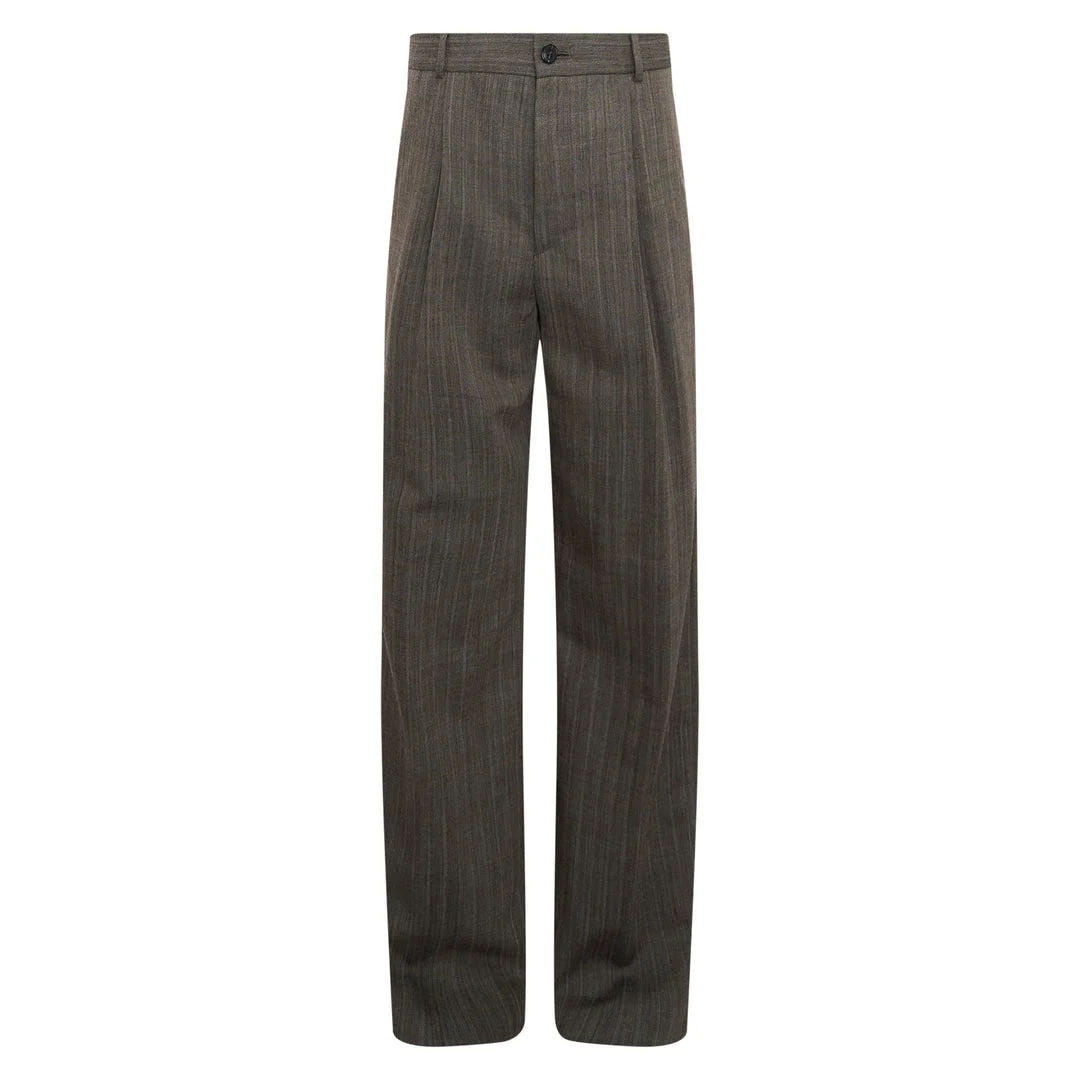 Regular Fit Straight Leg Pants - 1