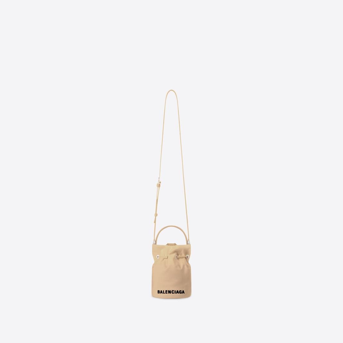 Women's Wheel Drawstring Xs Bucket Bag in Light Beige - 4