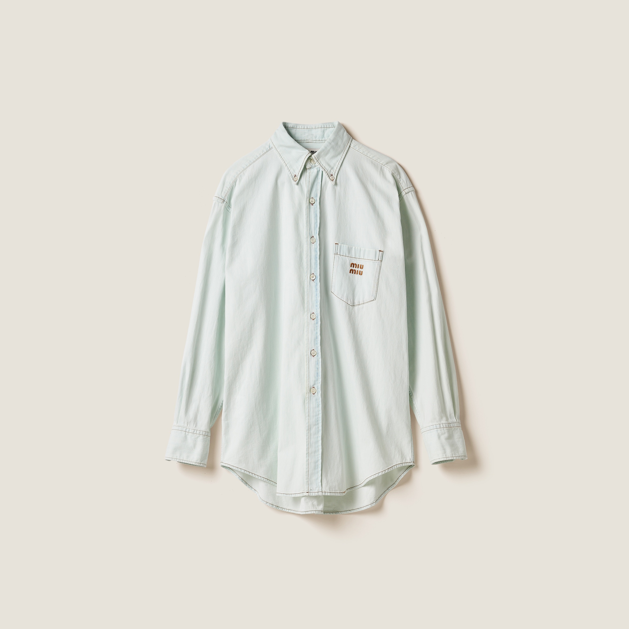 Chambray denim shirt - 1