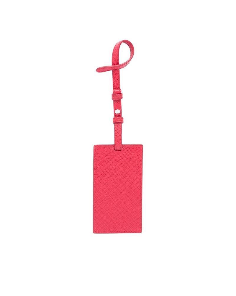 Prada My Character Saffiano name tag outlook