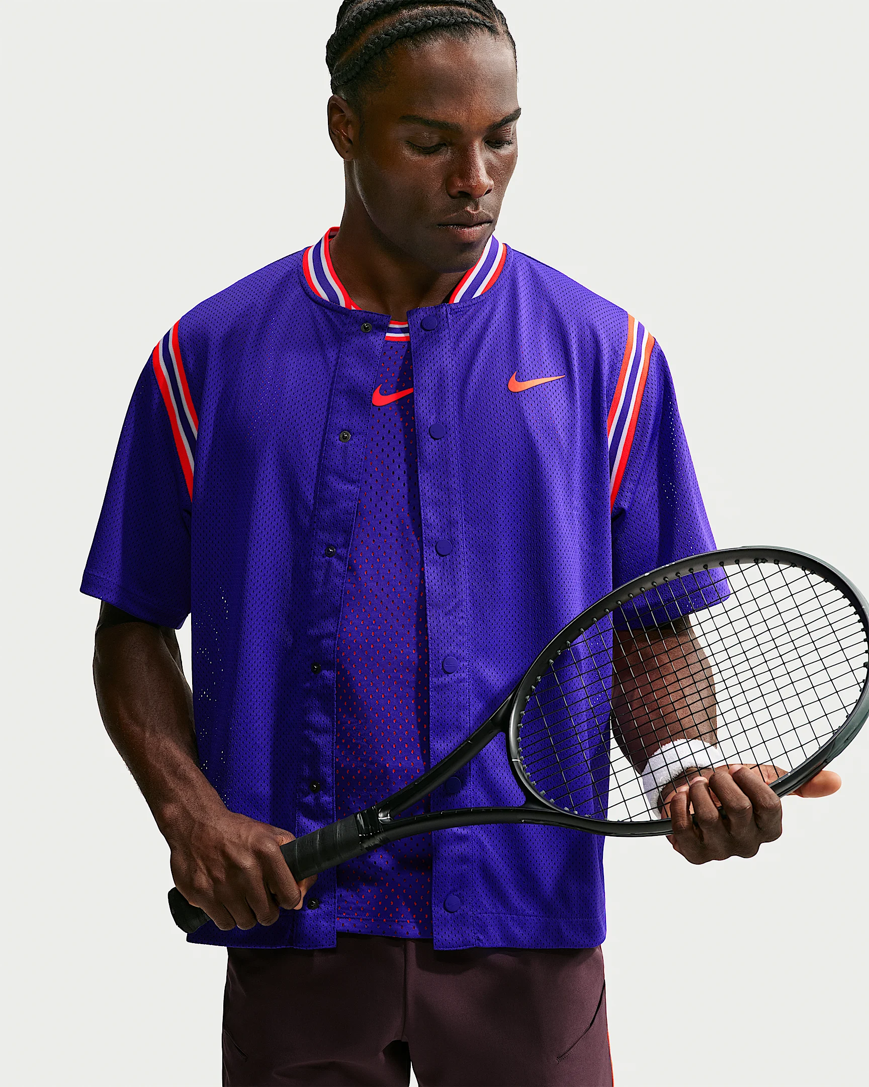 NikeCourt Slam Men's Dri-FIT Button-Up Tennis Top - 1